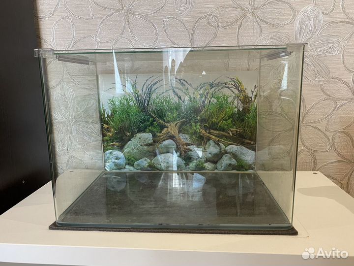 Аквариум с круглыми углами 50 л