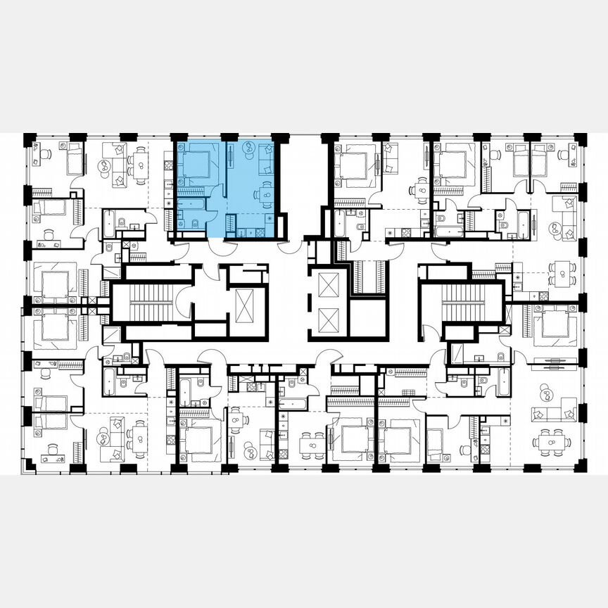 2-к. квартира, 36 м², 31/48 эт.