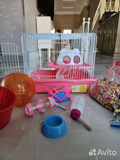 Клетка для хомяка в отличном состоянии+аксессуары