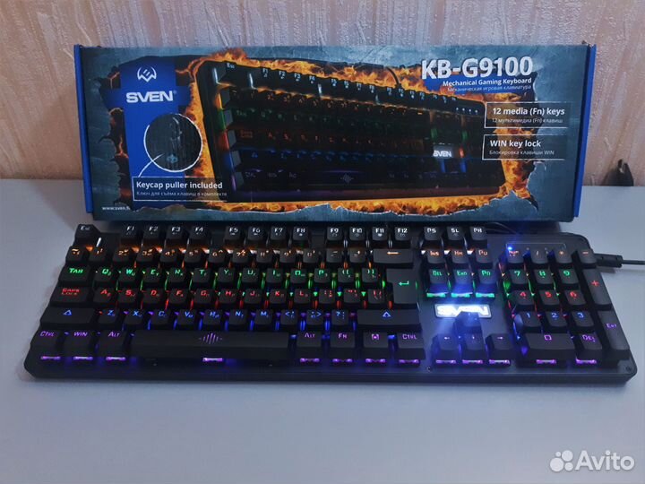 Новая Игровая Механическая Клавиатура SveN G-9100M