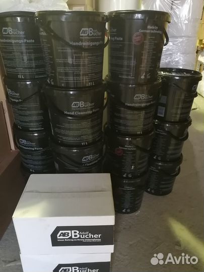 Паста для очистки рук большое ведро 11л adolf buch