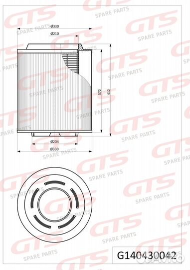 Фильтр воздушный 21243188