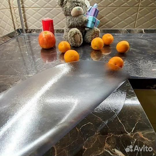 Гибкое стекло на стол, прозрачная пленка 75*110