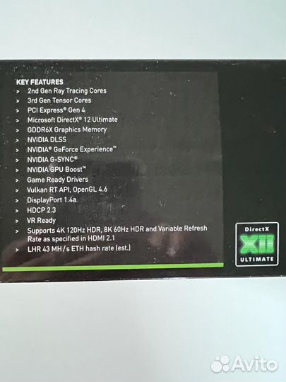 Игровая видеокарта GeForce RTX 3080 10gb
