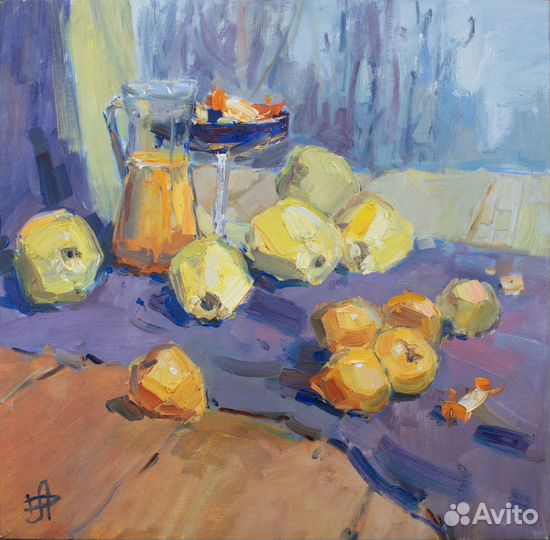 690 Натюрморт Айва с Хурмой