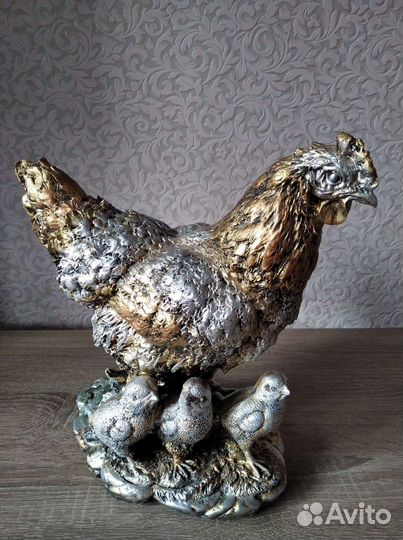 Декоративная фигура, Золотая курица 