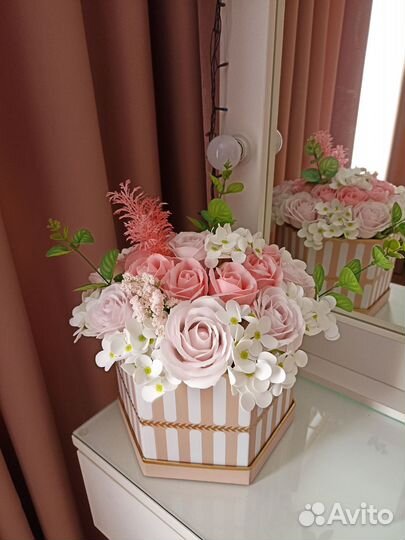 Букет из мыльных цветов