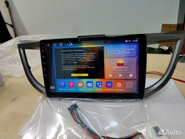 Магнитола Honda cr-v Android 2*32g 10