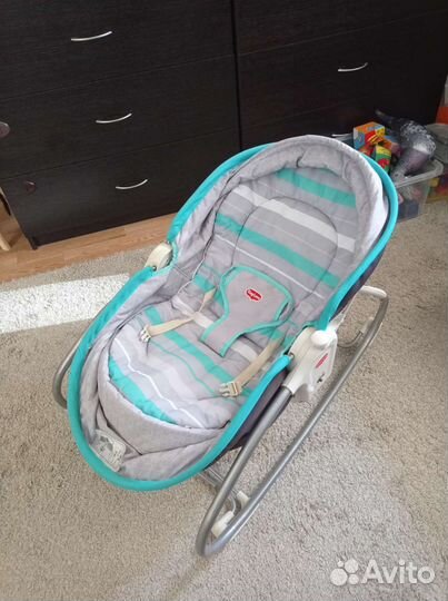 Люлька баунсер tiny love шезлонг для малыша