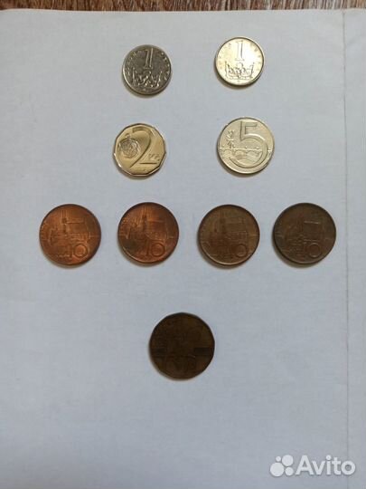 Монеты Чешские кроны