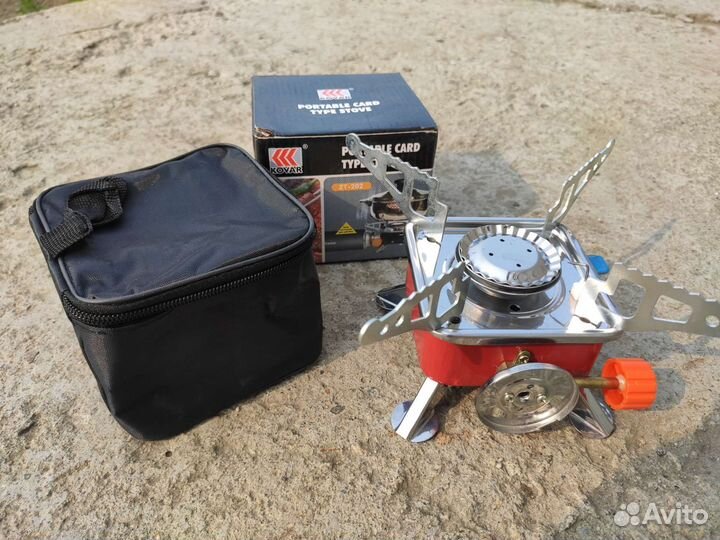 Плитка газовая туристическая с пьезоподжигом