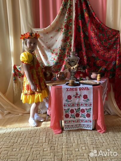 Костюм осень, хохлома, народный 116-128