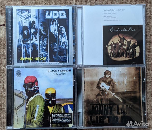Cd диски Udo, Black sabbath, McCartney, Jonny Lang