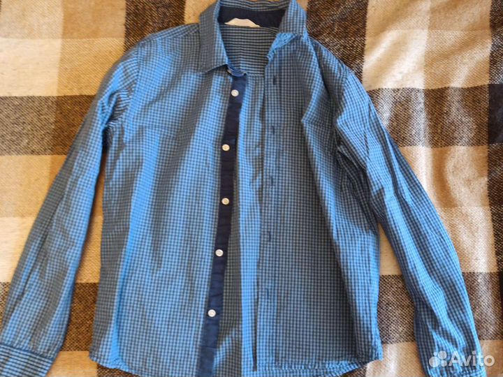 Рубашка синяя детская