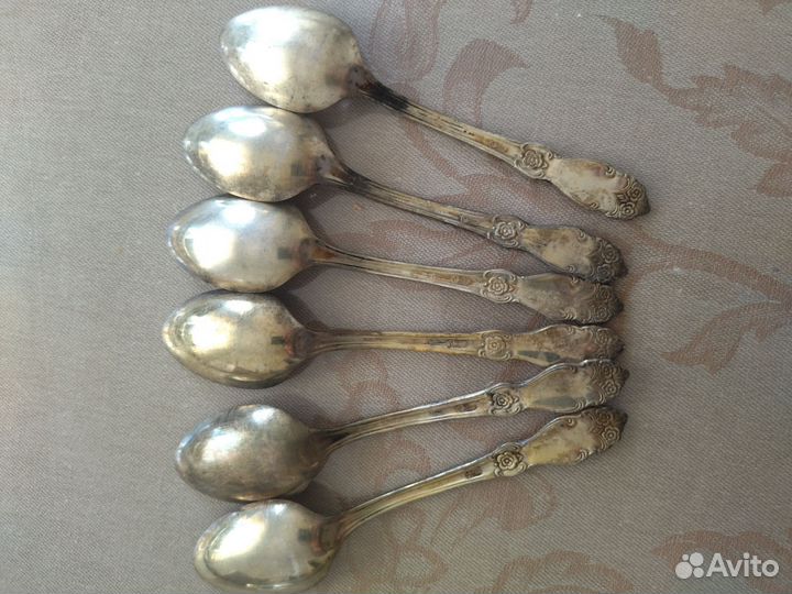 Редкие предметы из мельхиора серии Роза