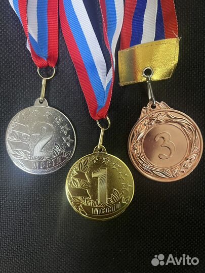 Медаль спортивная 1,2,3 место