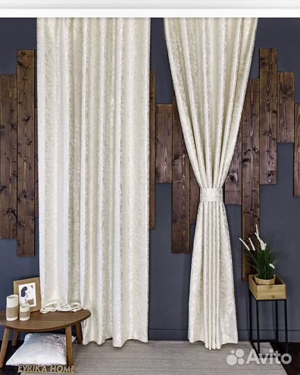 Шторы мрамор Версаль молочный новые пошив