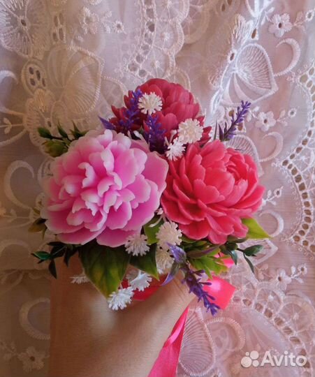 Букет цветов из мыла