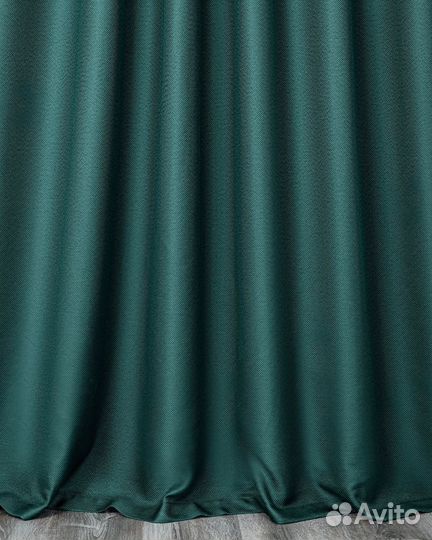 Комплект портьер рогожка Орфей Виридиан шторы