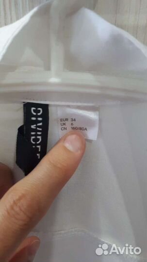 Блузка белая на девочку H&M