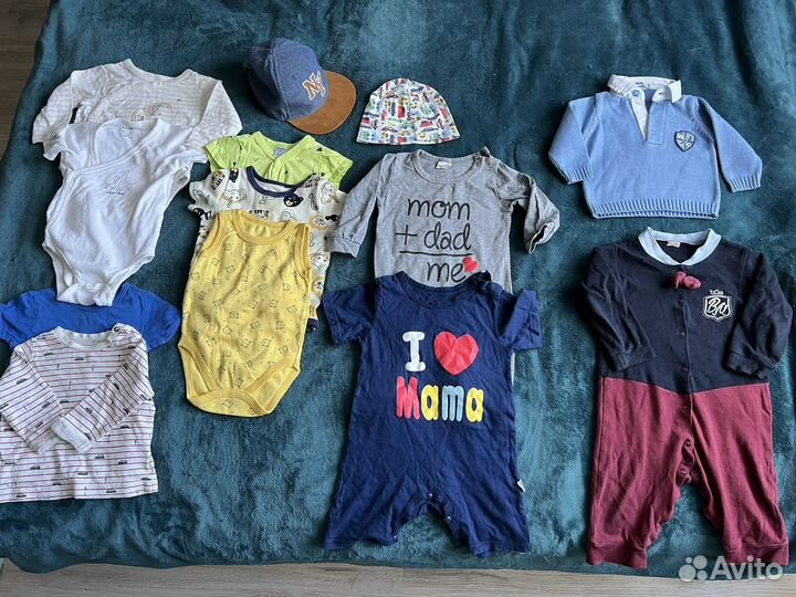Пакет вещей для мальчика на 6-10 месяцев