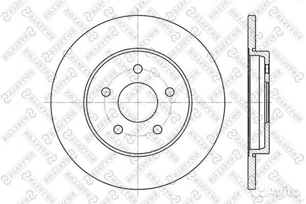 6020-2551-SX диск тормозной задний Ford Mondeo