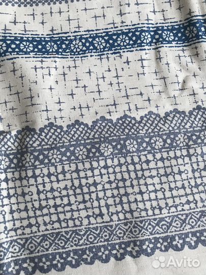 Винтажный лен, льняная ткань СССР, 2 отреза