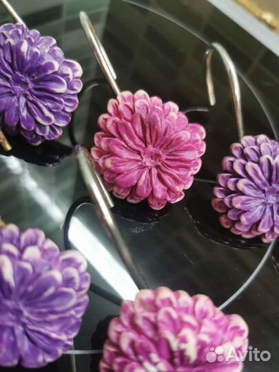 Крючки для штор в ванную 9 шт