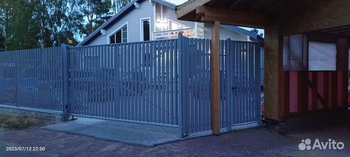 Откатные ворота с автоматикой