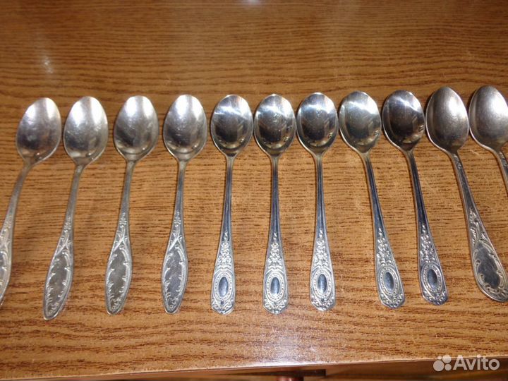 Мельхиоровые чайные, кофейные, десертные