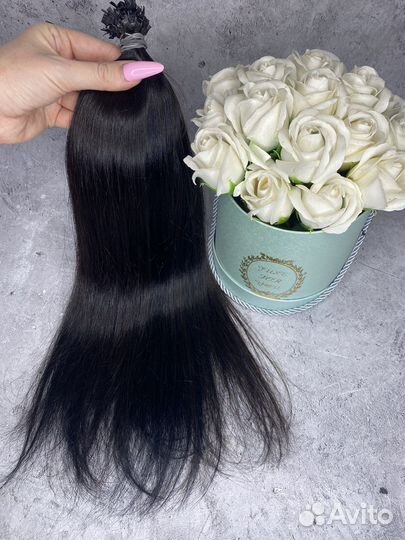 Волосы натуральные срез