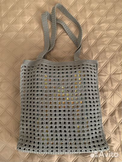 Сумка шоппер вязаная