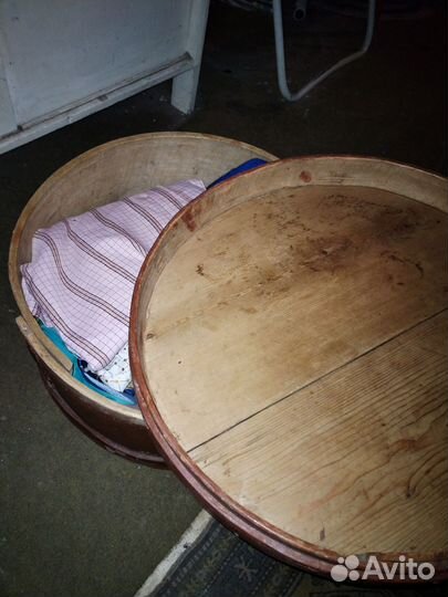 Берестяной короб Коми куд старинный