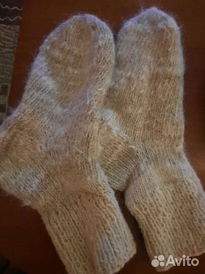 Носки вязаные мужские из собачьей шерсти