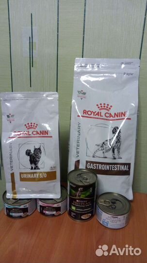 Корм RC, ProPlan CN, Urinary, Gastrointestinal, HP