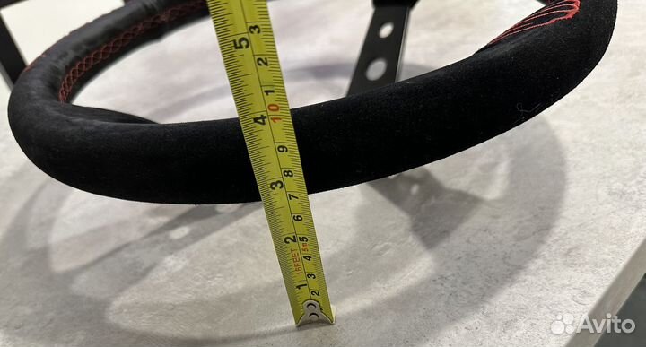 Спортивный руль замша