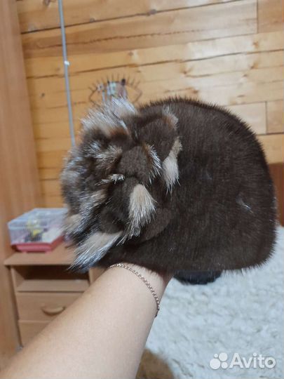 Шапка норковая женская