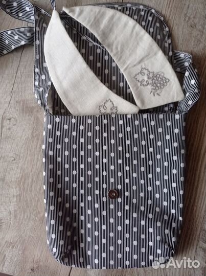 Сумочка и съемный воротничок ручной работы