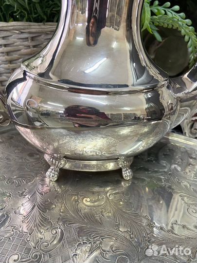 Чайно-кофейный набор серебрение