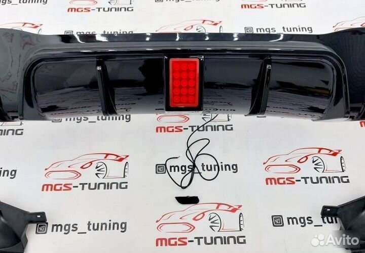 Задний диффузор B Мерседес S class W222 рест