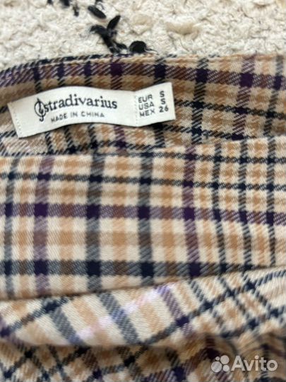 Юбка в клетку Stradivarius