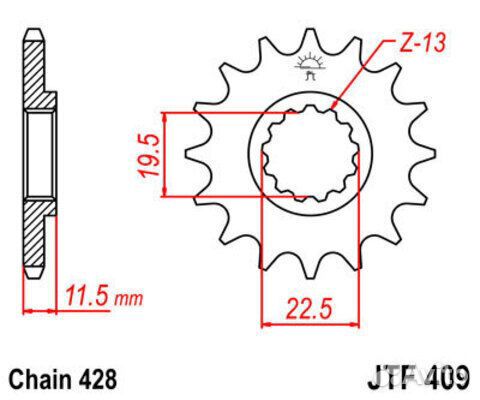 Звезда ведущая JTF409 15