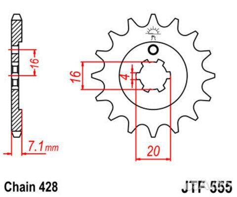 Звезда ведущая JTF555 13