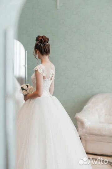 Свадебное платье 44 46 пышное