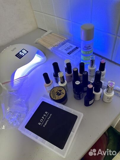 Набор для наращивания ногтей, гель лак