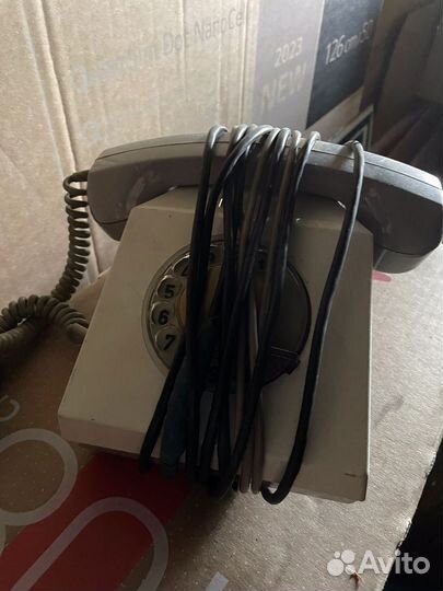 Старый телефон дисковый СССР