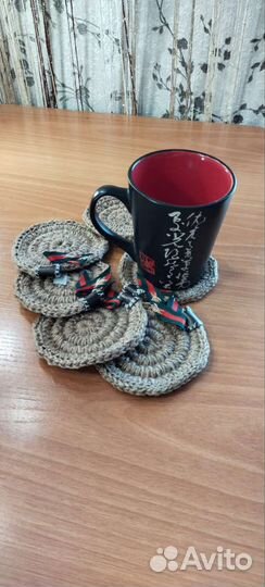Вязанные корзинки