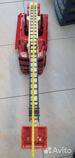 Игрушка большая пожарная машина Выдвижная лестница