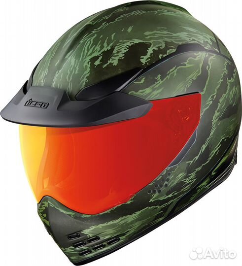 Мотошлем Интеграл Icon Domain Tiger's Blood Helmet