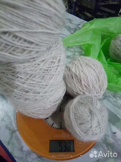 Пряду собачий пух, шерсть